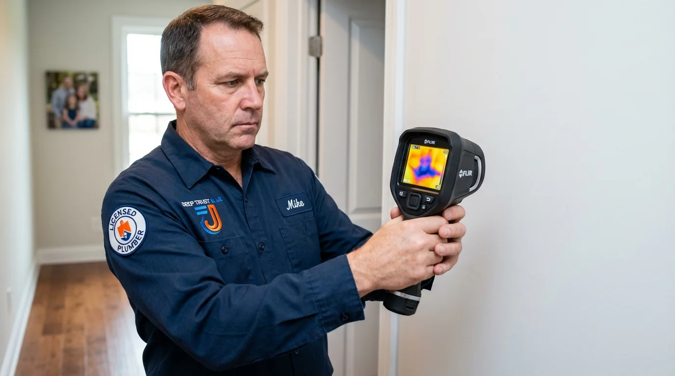 Thermal imaging leak detection by Johns Plumbing LLC in Pocono Pines